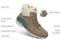 OrthoFeet Boots<Stella - Taupe