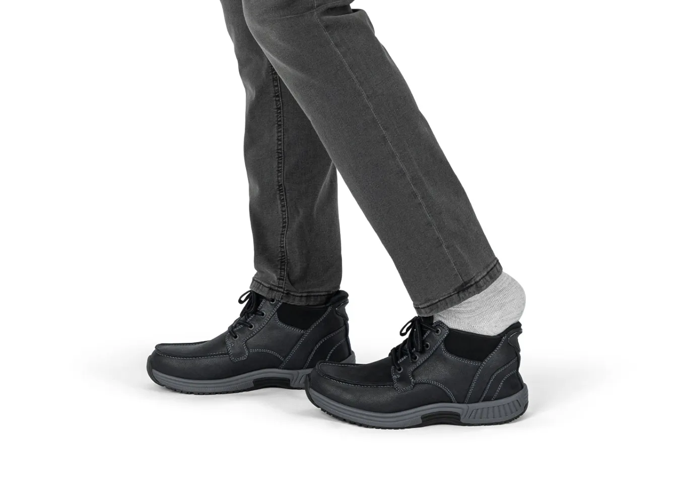OrthoFeet Boots|Hands-Free Shoes<Verno Hands-Free - Black