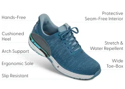 OrthoFeet Sneakers|Hands-Free Shoes<Yari Hands-Free - Blue